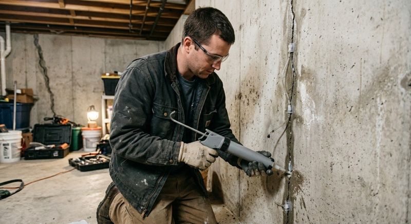 Basement Crack Repair in Marysville, WA