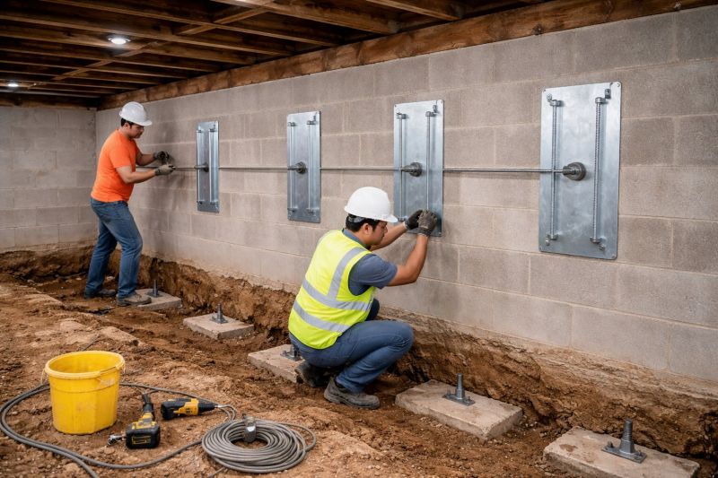 Basement Stabilization in Marysville, WA
