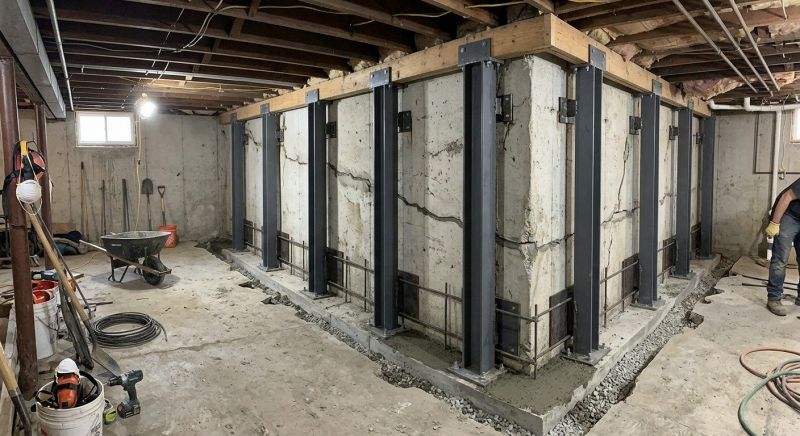 Basement Stabilization in Marysville, WA