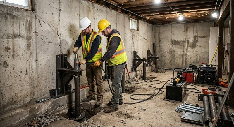 Basement Stabilization in Marysville, WA