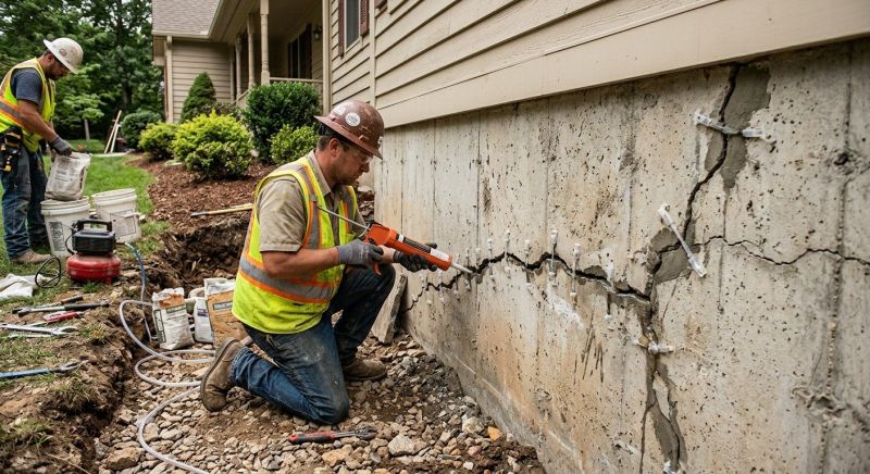 Cracked Foundation Repair in Edmonds, WA