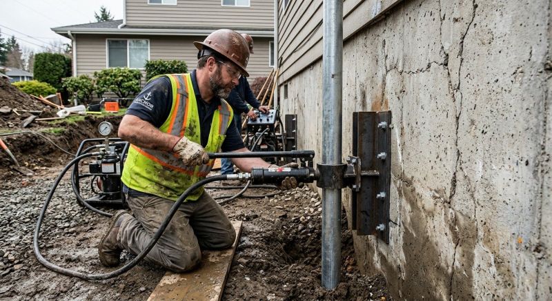 Foundation Pier Leveling in Marysville, WA