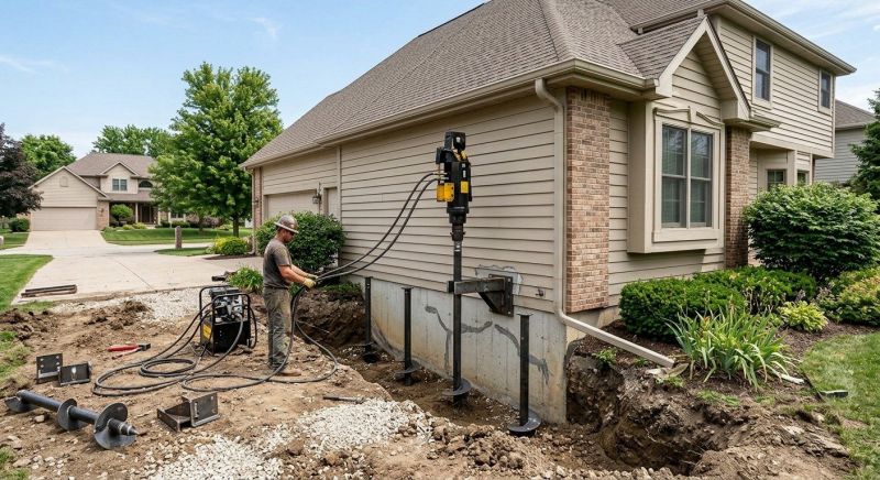 Helical Piers Installation in Marysville, WA