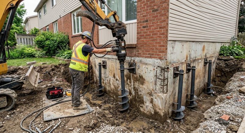 Helical Piers Installation in Marysville, WA
