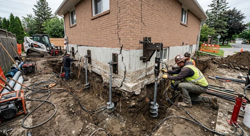 Sinking Foundation Repair in Freeland, WA